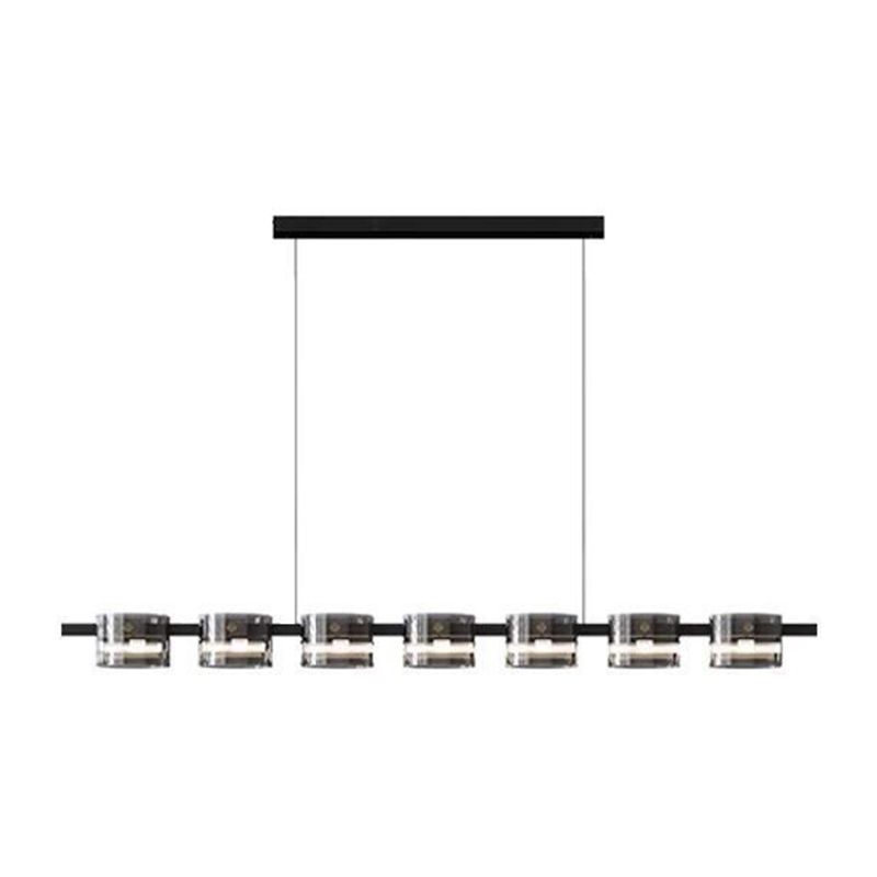 Nordic LED Island Lighting Fixture Simple Glass Hanging Light for Dining Room