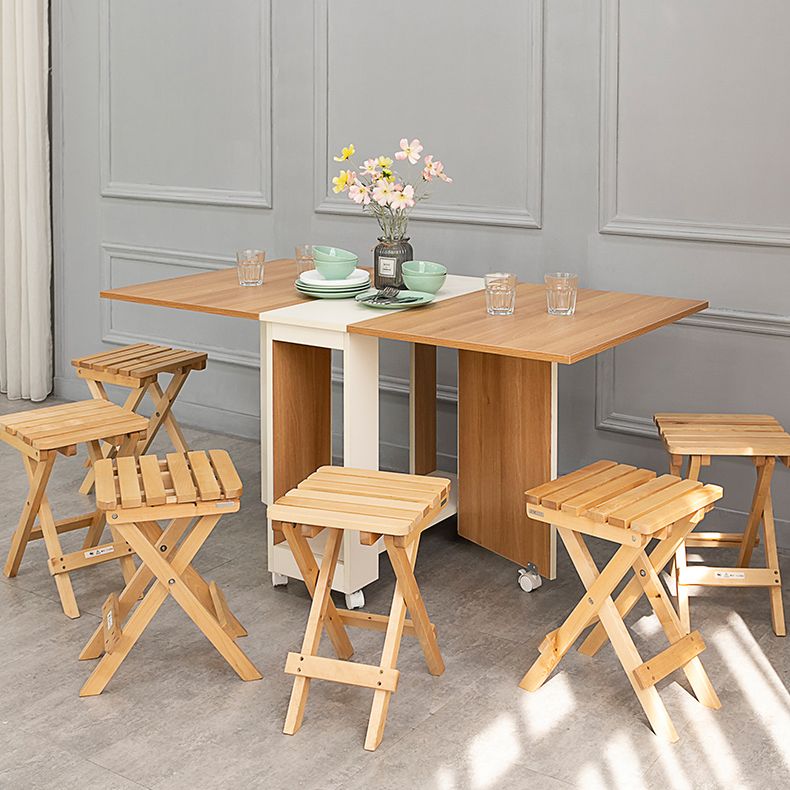 47 '' Mesa de madera artificial plegable Mesa rectángulo moderna (solo mesa)
