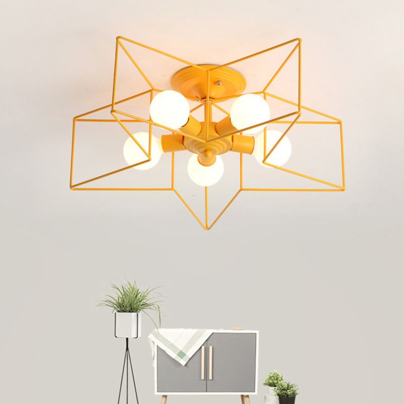 Estilo moderno de techo de techo de estilo estrella 5 luz de techo de luz para restaurante