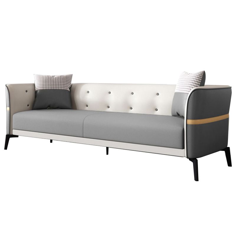 Nordic Faux Leather Waterproof Sofa Tight Back Sette for Apartment