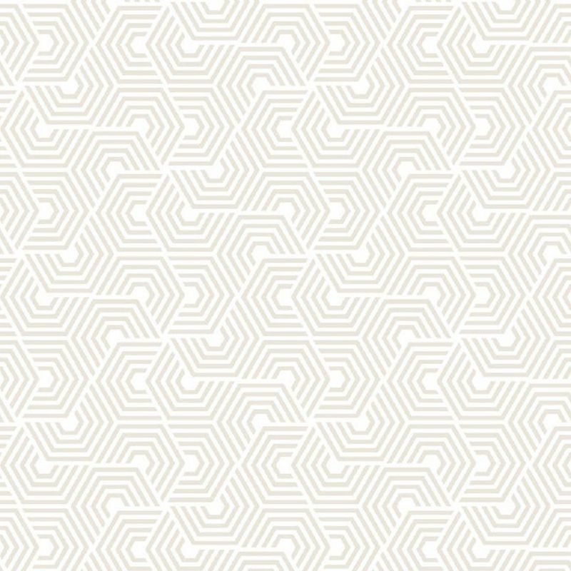 Hexagon Print Wallpaper Murals Simplicity Moisture Resistant Bedroom Wall Covering, Optional Size