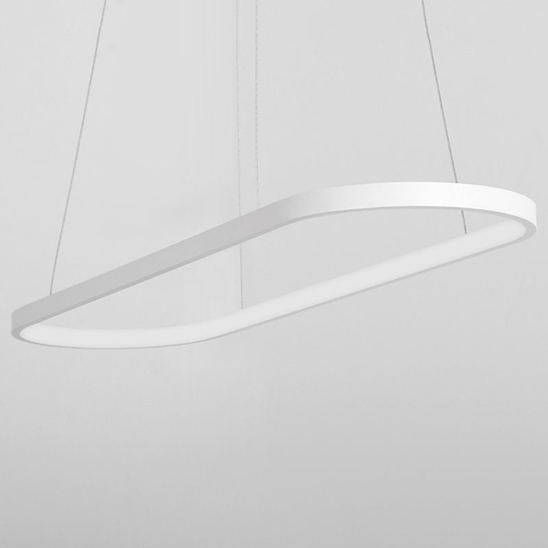 Moderne kroonluchters voor eetkamer ovaal plafond hanger licht metaal orb kroonluchter