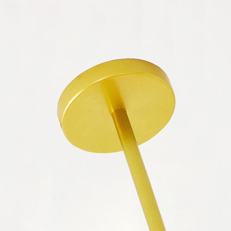 Golden Bedroom Molecular Shape Chandelier Milk White Glass Orb Nordic Simplicity Suspension Lighting Fixture