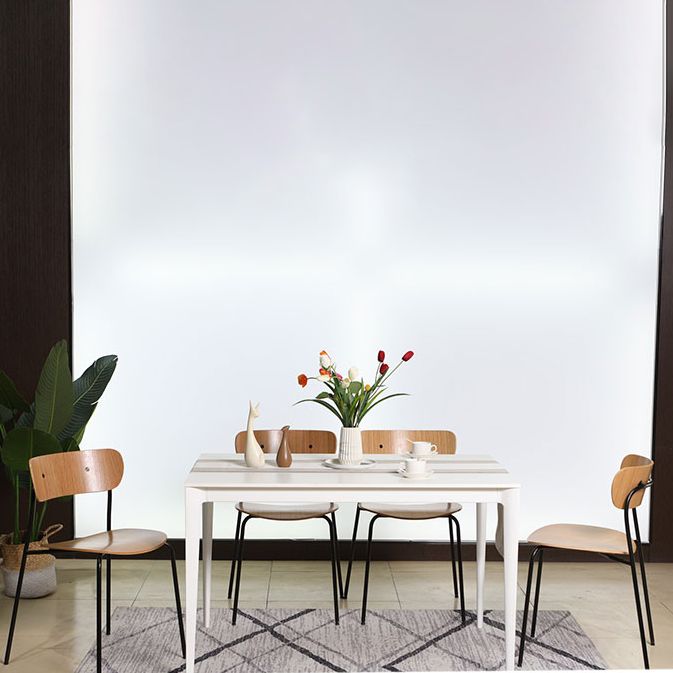 Silla industrial sin brazos para interiores y exteriores, silla de comedor con respaldo abierto de metal
