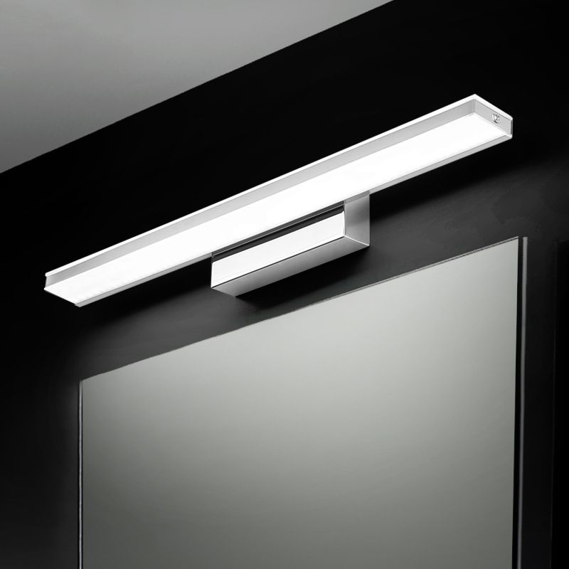 1 - Light Chrome LED Bathroom Vanity Lighting Contemporary Metal Bath Bar