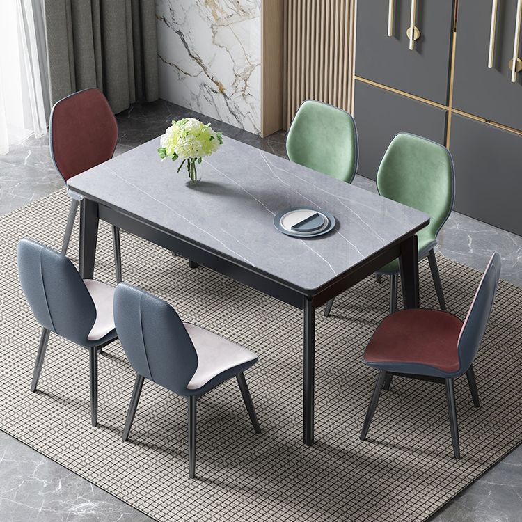 Midcentury stijl eetkamer collectie steen 4 poten indoor eetgelegen tabel