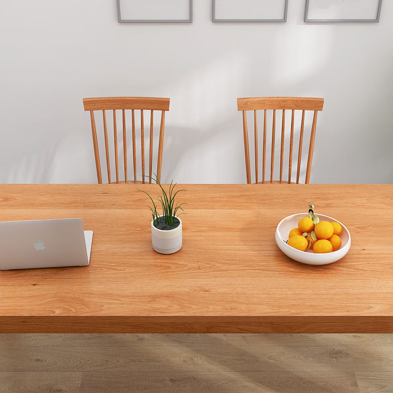 Modern Style Dining Table Rectangle Wood Dining Table with 3 legs