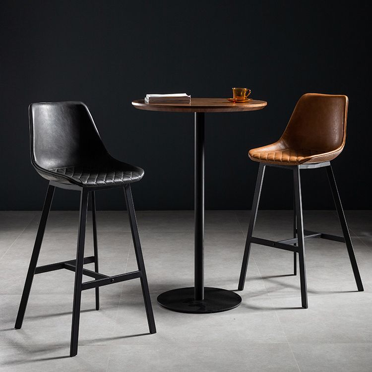 41.3"H Modern Pub Table Solid Wood Bar Height Round Bar Table