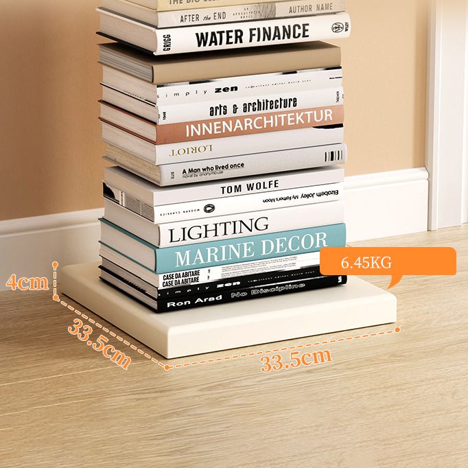 Closed Back Bookshelf Vertical Metal Shelves Included Bookcase for Study Room