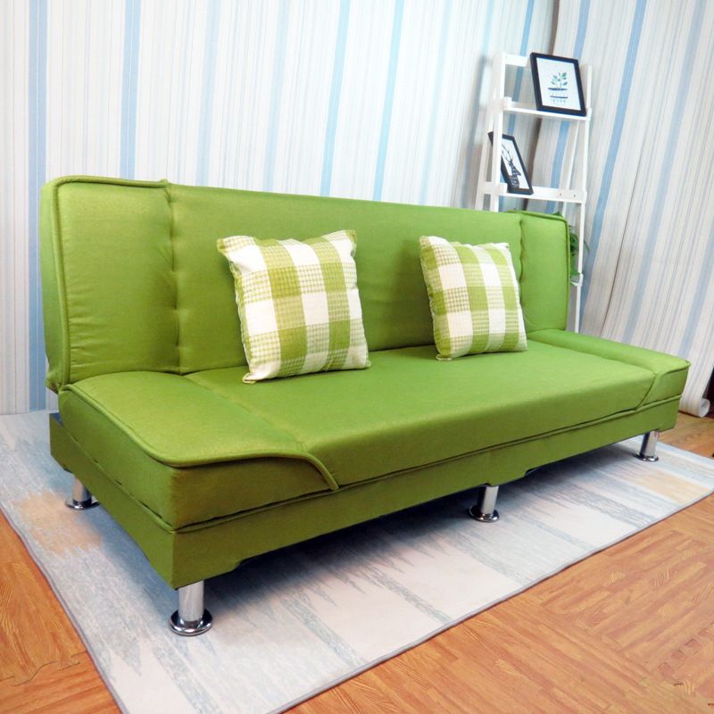 Wäsche Cabrio Sleeper Sofa genähte Kissen Rückenloses armloses Sofa