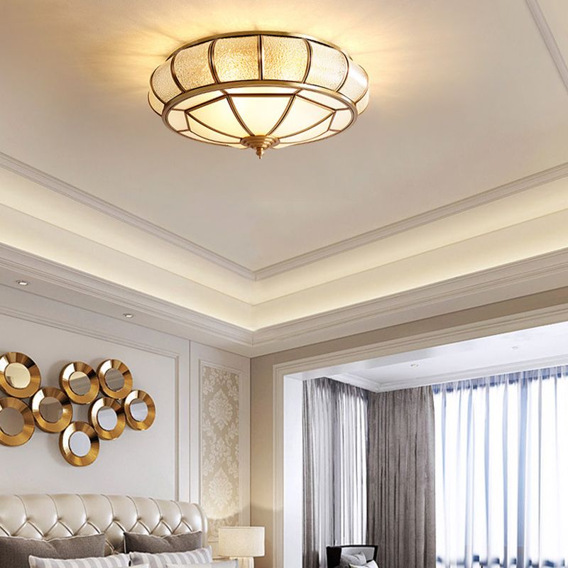 Glass Shaded Ceiling Light Fixture Modern LED Ceiling Flush Mount