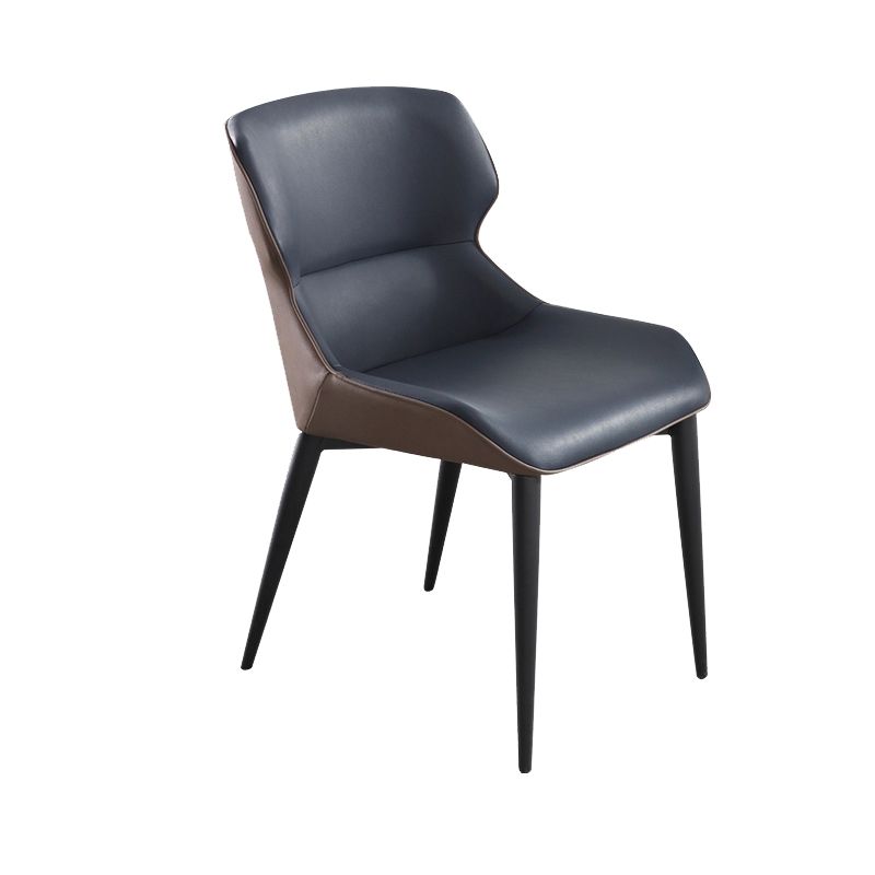 Contemporary Style Dining Chairs Arm Dining Chairs with Metal Legs for Kitchen