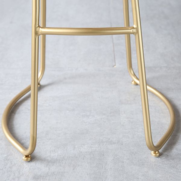 Nordic Style Bar-stool Bucket Counter Bar Stool with Metal Legs