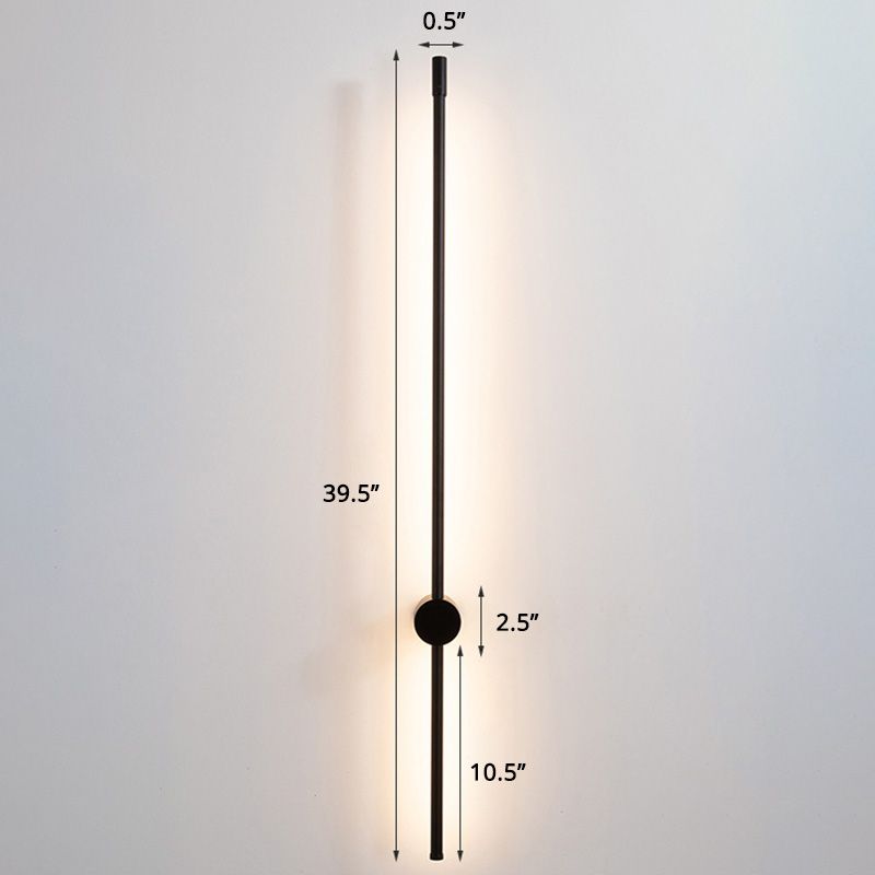 Escaleras de barra delgada lámpara de apliques de aluminio accesorio de iluminación montado en la pared LED minimalista