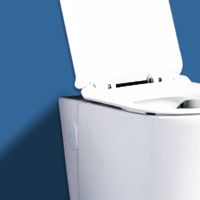 Contemporary Wall Mount Flush Toilet Ceramic Urine Toilet with Seat for Washroom