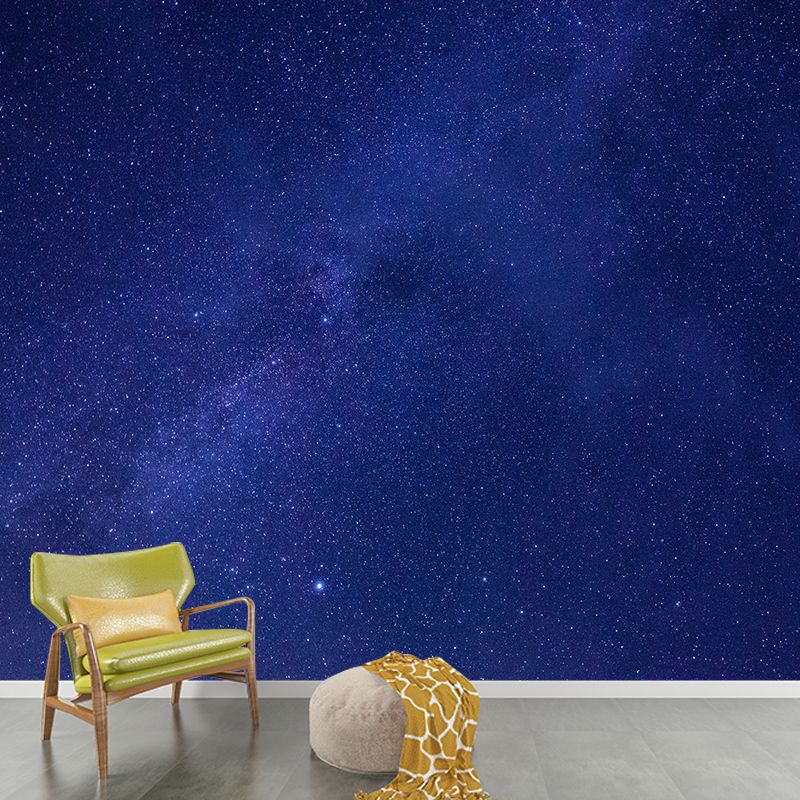 Starry Sky Mural Wallpaper for Dining Room Universe Wall Art, Moisture Resistant