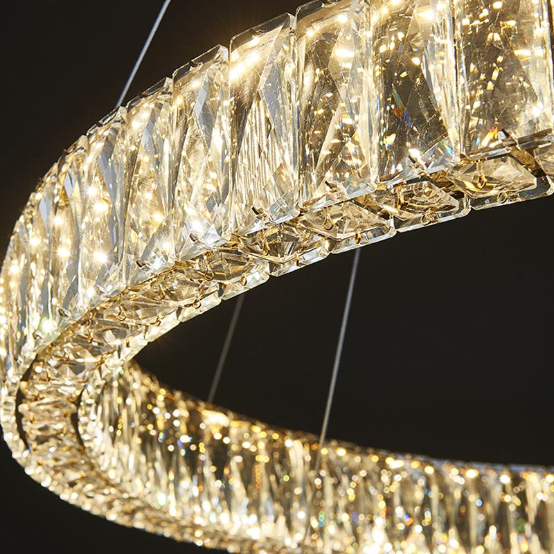 Moderne ronde kroonluchter verlichtingsarmaturen Multi-tier hangende hangende lampen