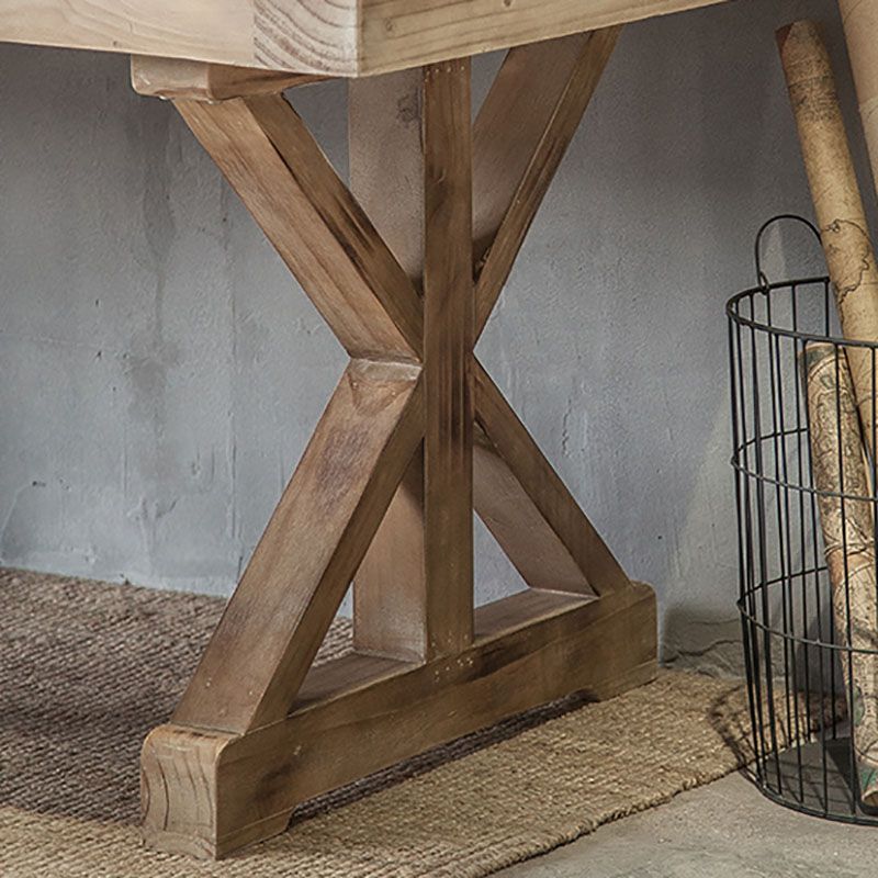 1/2 pièces Ensemble de meubles à manger en bois traditionnel avec chaises en bois meubles de table naturelle