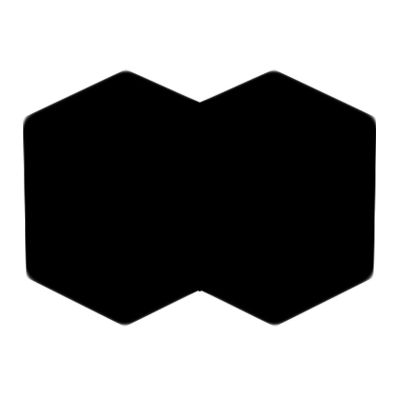 Moderna LED de 2/3/4 LED Montaje negro Hexágono Hexagon Luz montada con sombra de aluminio, luz de color RGB