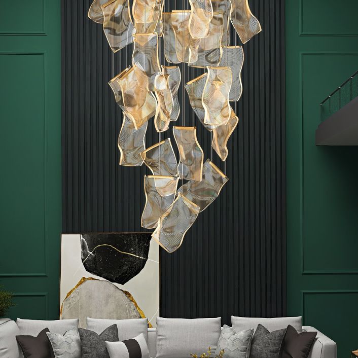 Papierhängendes Leuchten nordisch einfacher Acryldecke -Anhänger für Wohnzimmer