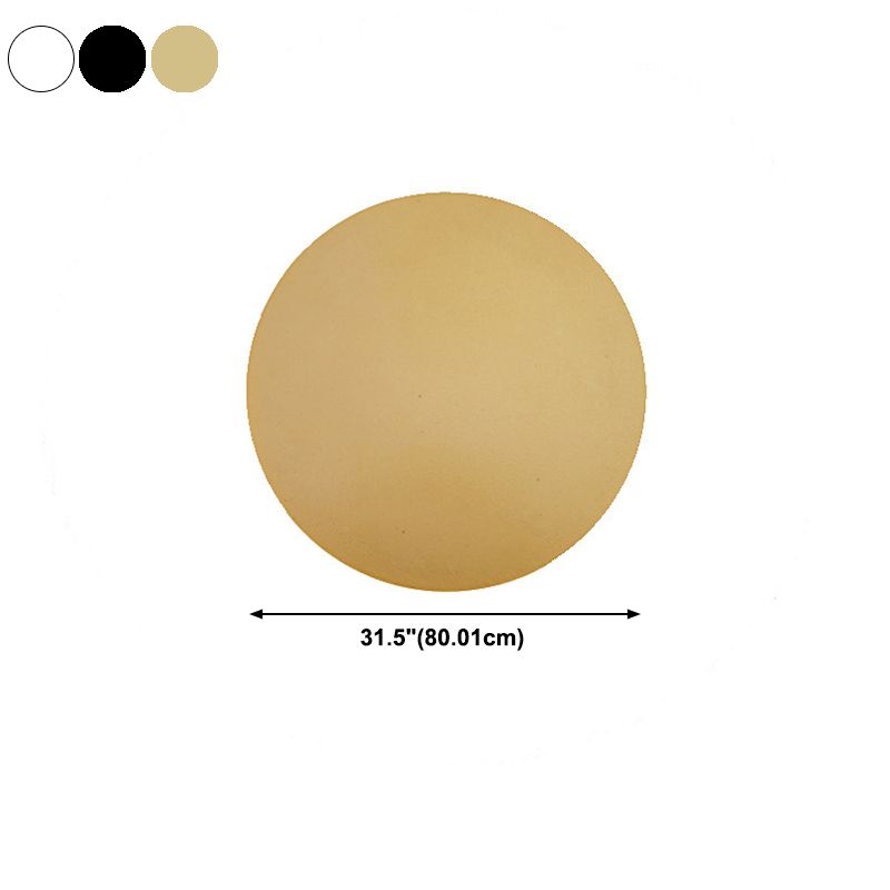 Metal Round Shape Wall Lighting Modern Style 1 Light Wall Mounted Light Fixture