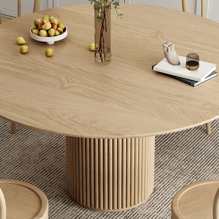 Nordic 1/2/4/7 Pieces Dining Set Round Wood Dining Table for Dining Room