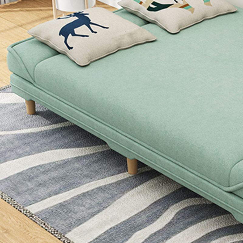 Moderner armloser Sofa mit Baumwollmischung 27,55 "W Cabrio Sleeper Sofa für Wohnzimmer
