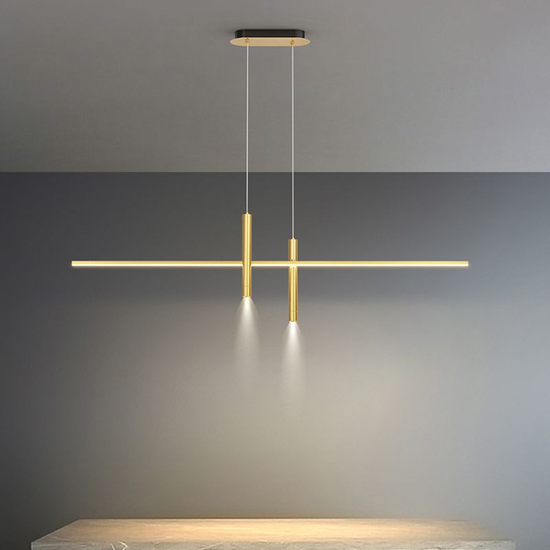 3-Lights Modern Style Island Pendants Metal Pendant Lights for Dining Room