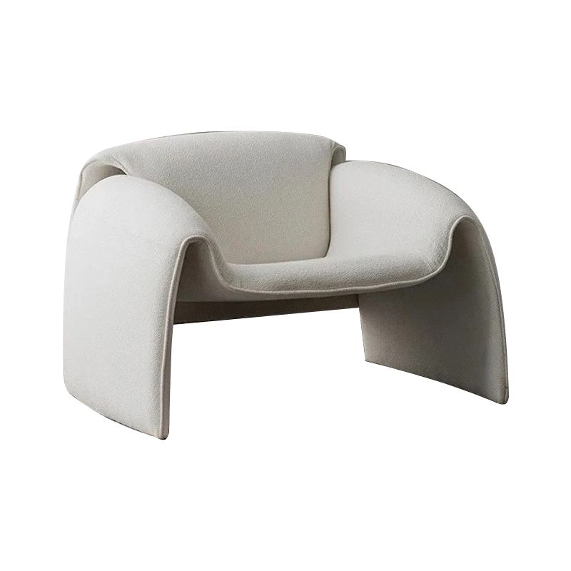 28.35" Wide Scandinavian Style Single Sofa Chair Velvet Arm Chair