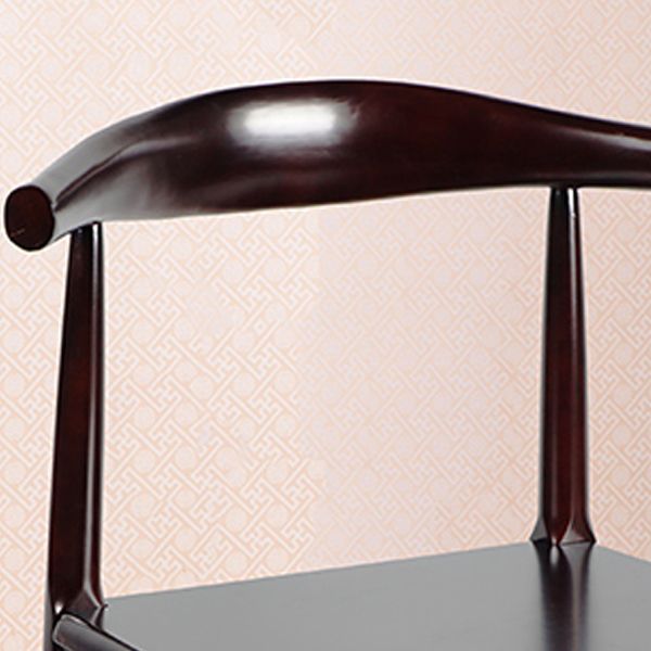 Matte Finish Dining Chair Modern Style Rubberwood Open Side Chair