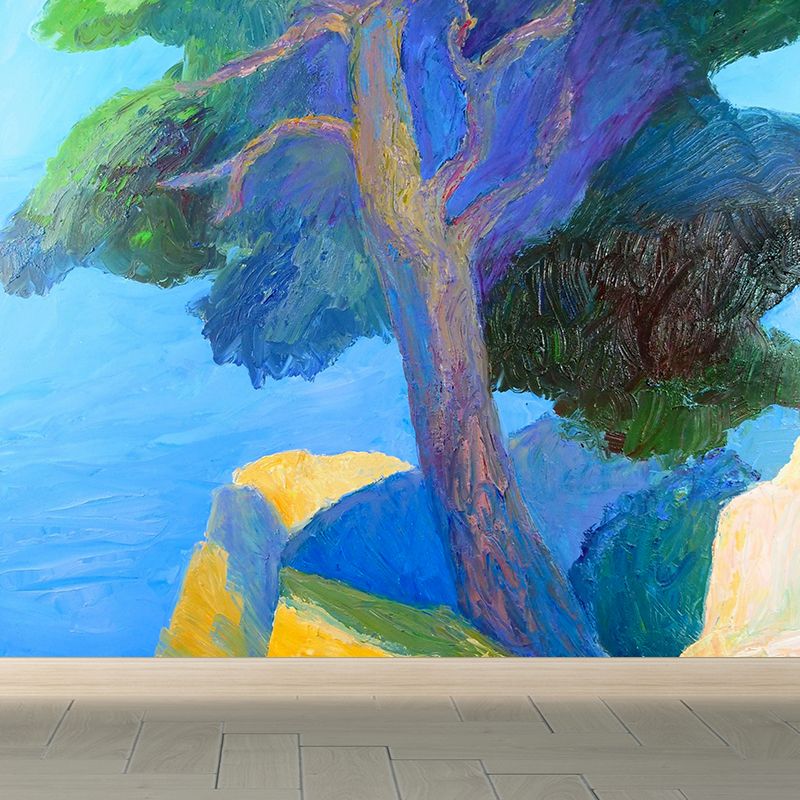 Indoor Decor Seaside Trees Mural Decal Personalized Modern Aesthetics Wall Art for Bedroom