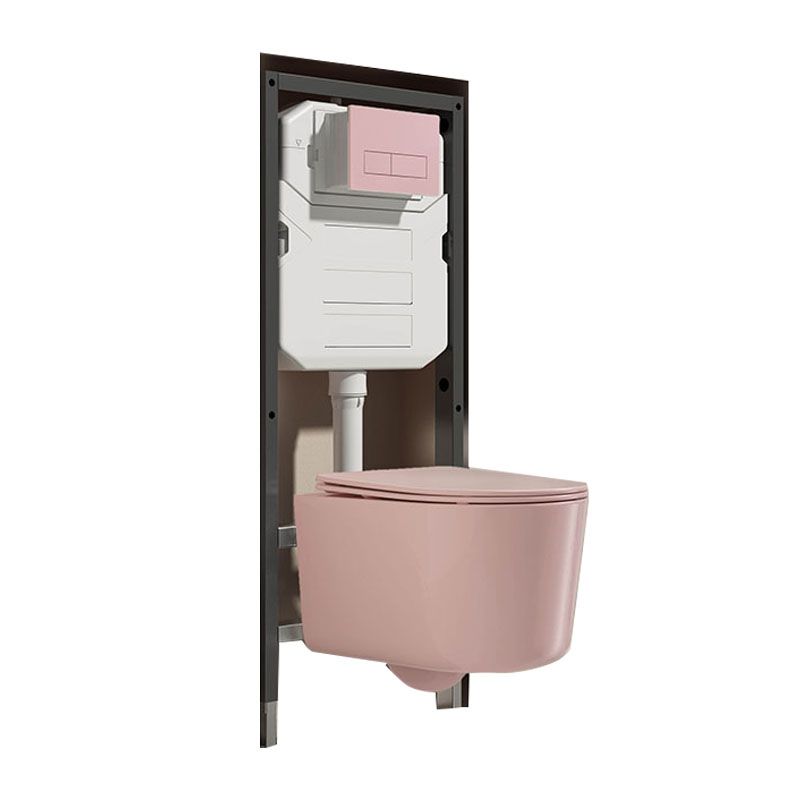 Modern Toilet Bowl Wall Mount Porcelain All-In-One Flush Toilet