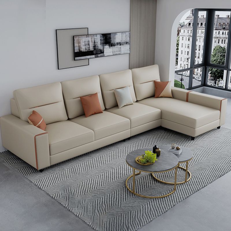 37.40" Tall Modern Sectional Dark Gray Stain-Resistant Sectional