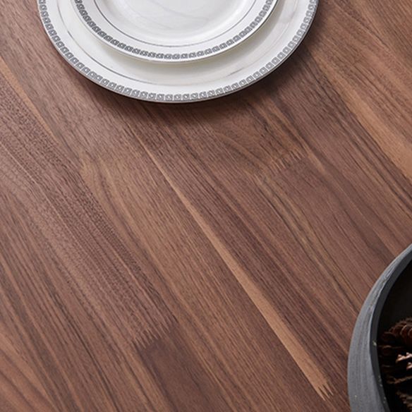 Juego de comedor de madera maciza de estilo tradicional con mesa de nogal y base de 4 patas