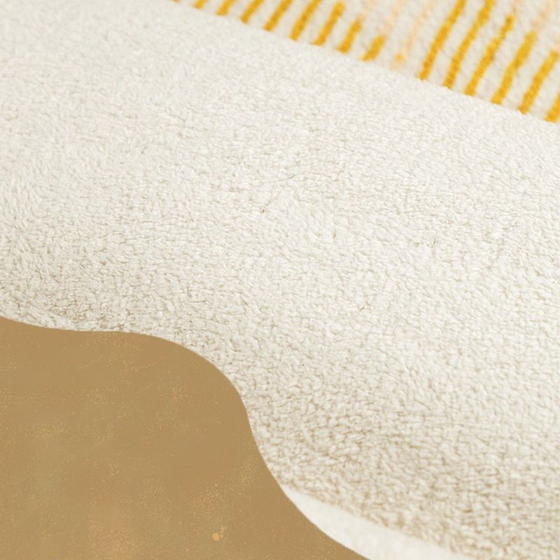 Creative Area Carpet Trendy Striped Print Area Rug Polyster Non-Slip Backing Rug for Living Room