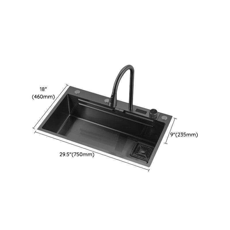 Single Bowl Kitchen Sink Stainless Steel Kitchen Sink with Cutting-Board