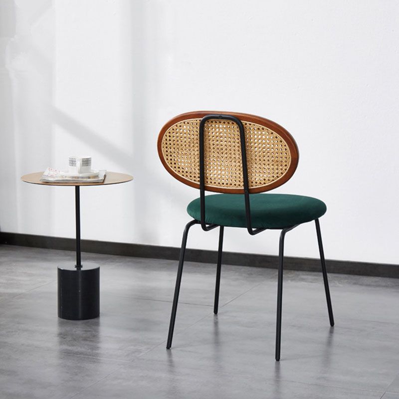 Fabric Dining Chairs Industrial Style Open Back Dining Side Chair