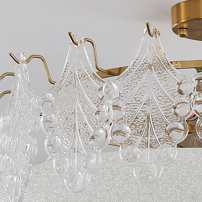 Nordic Ceiling Light Household Glass Flush Mount Light Fixture for Bedroom