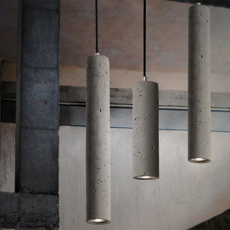 Luce di cemento a sospensione moderna a sospensione Luce da fuoco interno