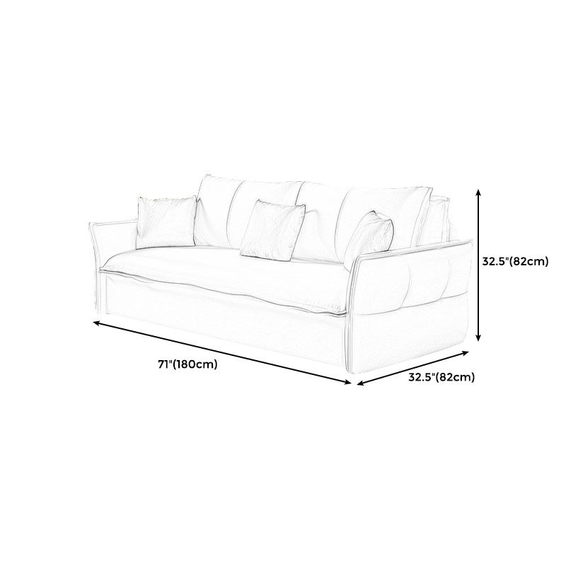 Weißes Sofa Bett Faux Leder Quadratarm Standard Bettbewegung mit Lagerung