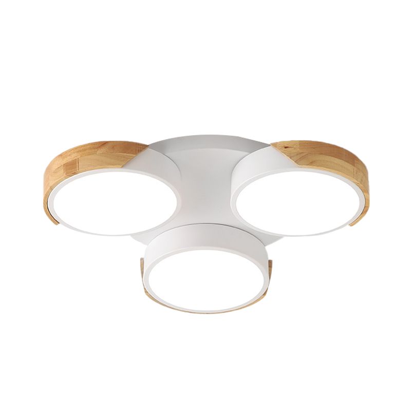 Apparecchiatura del soffitto in metallo al soffitto a filo a filo a vento moderno moderno nordico in verde/bianco per il balcone del portico