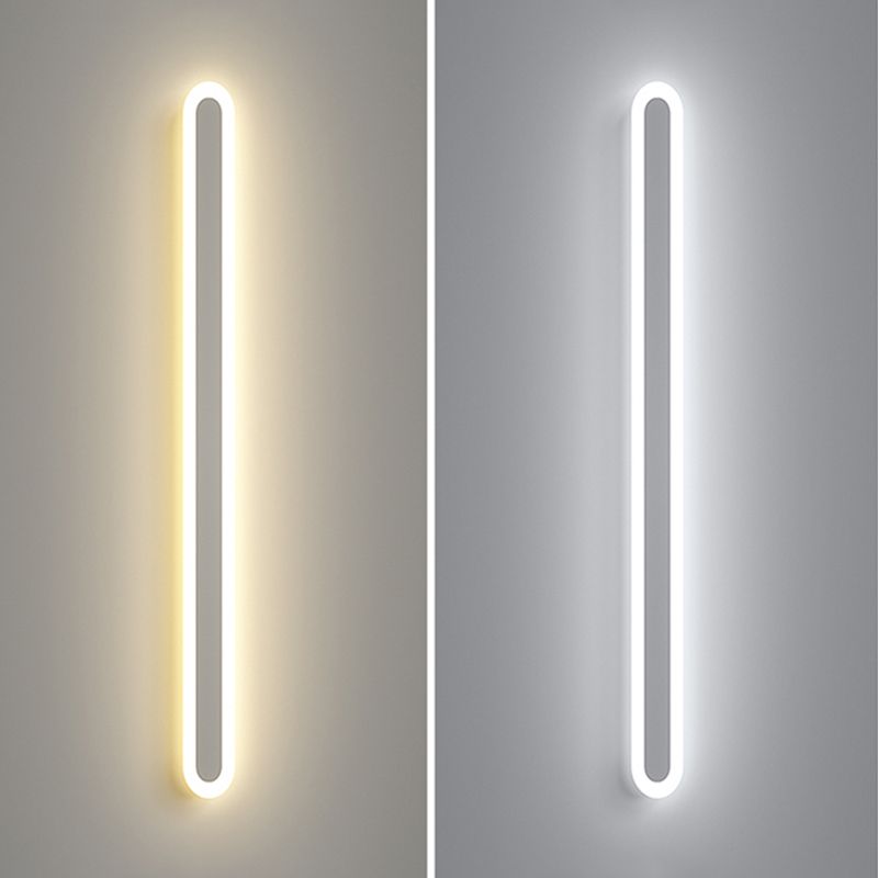 Lineare Form Metall Wandleuchten moderner Stil 1-Licht-Wandhalterung Beleuchtung