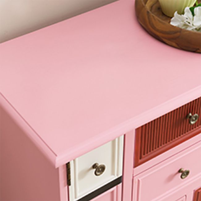 9 Drawers Chest Wooden Horizontal Traditional Dresser without Mirror