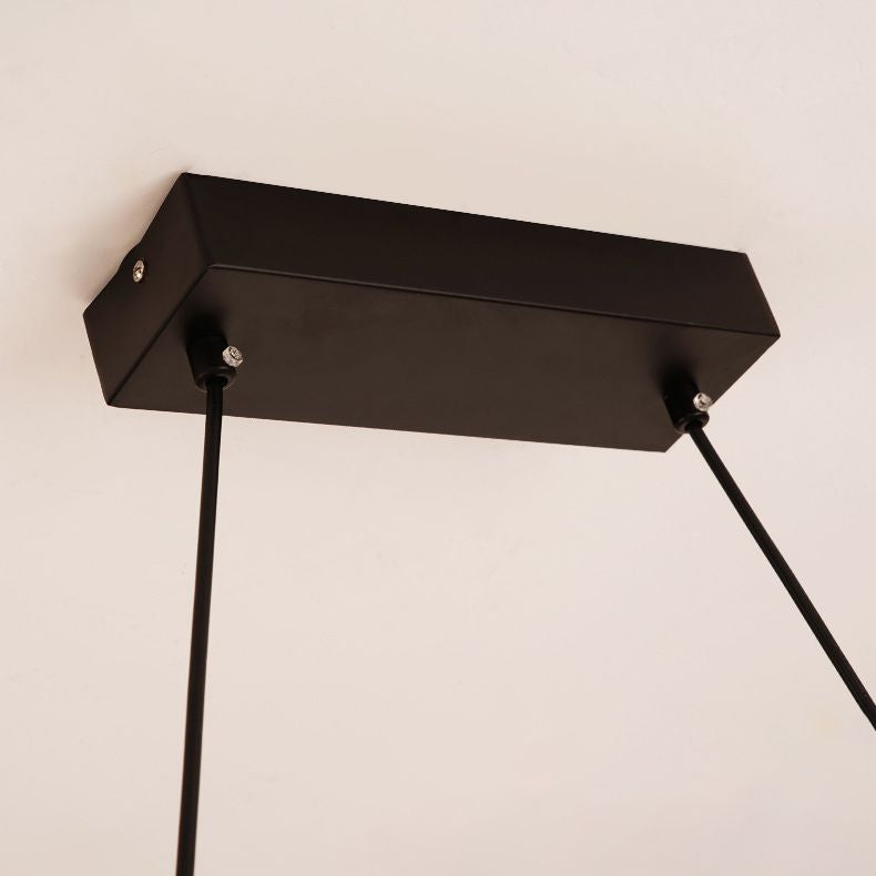 Nordic Style Glass Orb LED Island Light Creative Light String Design Coffee Shop Hanging Light