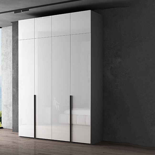 Modern Wardrobe Armoire Engineered Wood Wardrobe Cabinet with Drawer