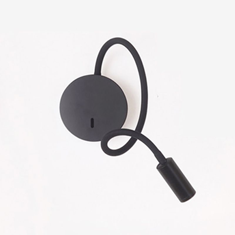 Contemporary Style Cylinder Wall Mounted Light Metal 1 Light Reading Wall Light