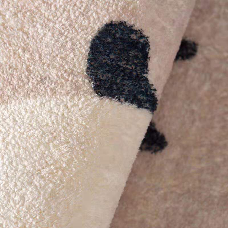 Khaki Tone Area Carpet Minimalist Polyester Indoor Rug Washable Living Room Area Rug