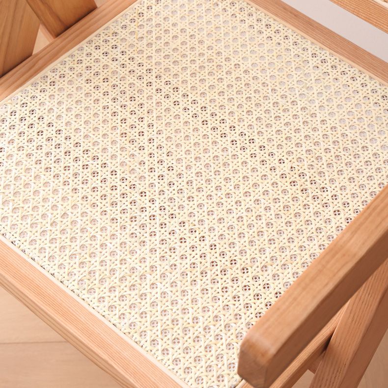 Solid Wood Kitchen Dining Chairs Contemporary Arm Chairs in Natural