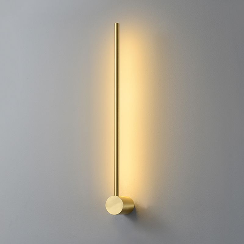 Metall lineare LED -Wandmontaglampe moderner Stil 1 leichte Leuchten in Gold