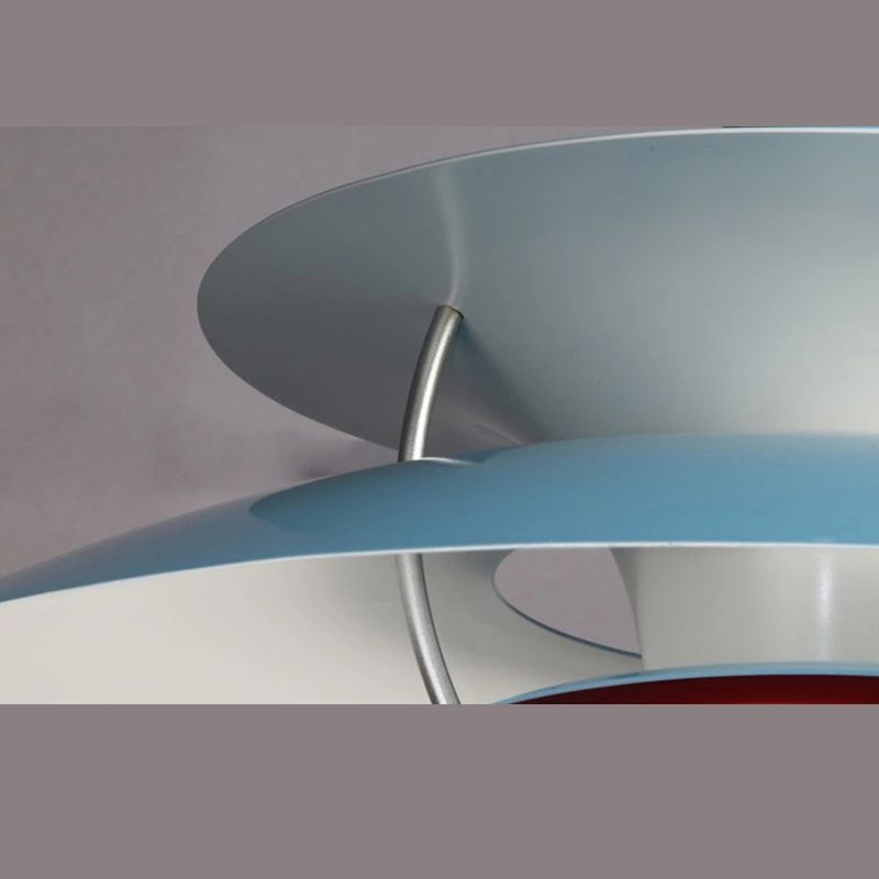 Lámpara colgante de sombra de platillo volador nórdico moderno 1 lámpara de colgación de luz para sala de estar